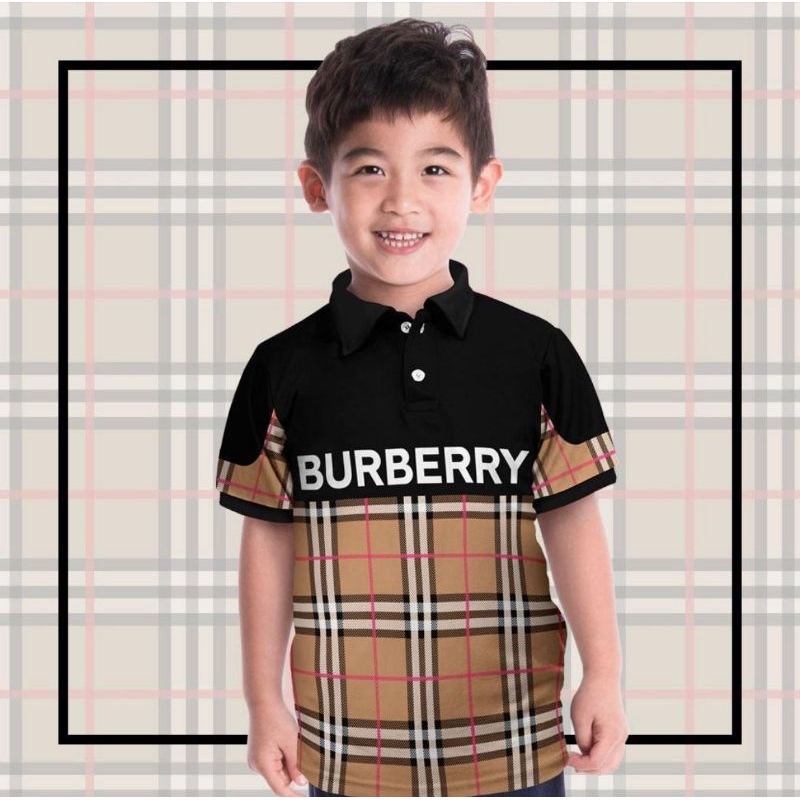 REAL PICTURE Atasan branded anak murah berkerah polo motip BB