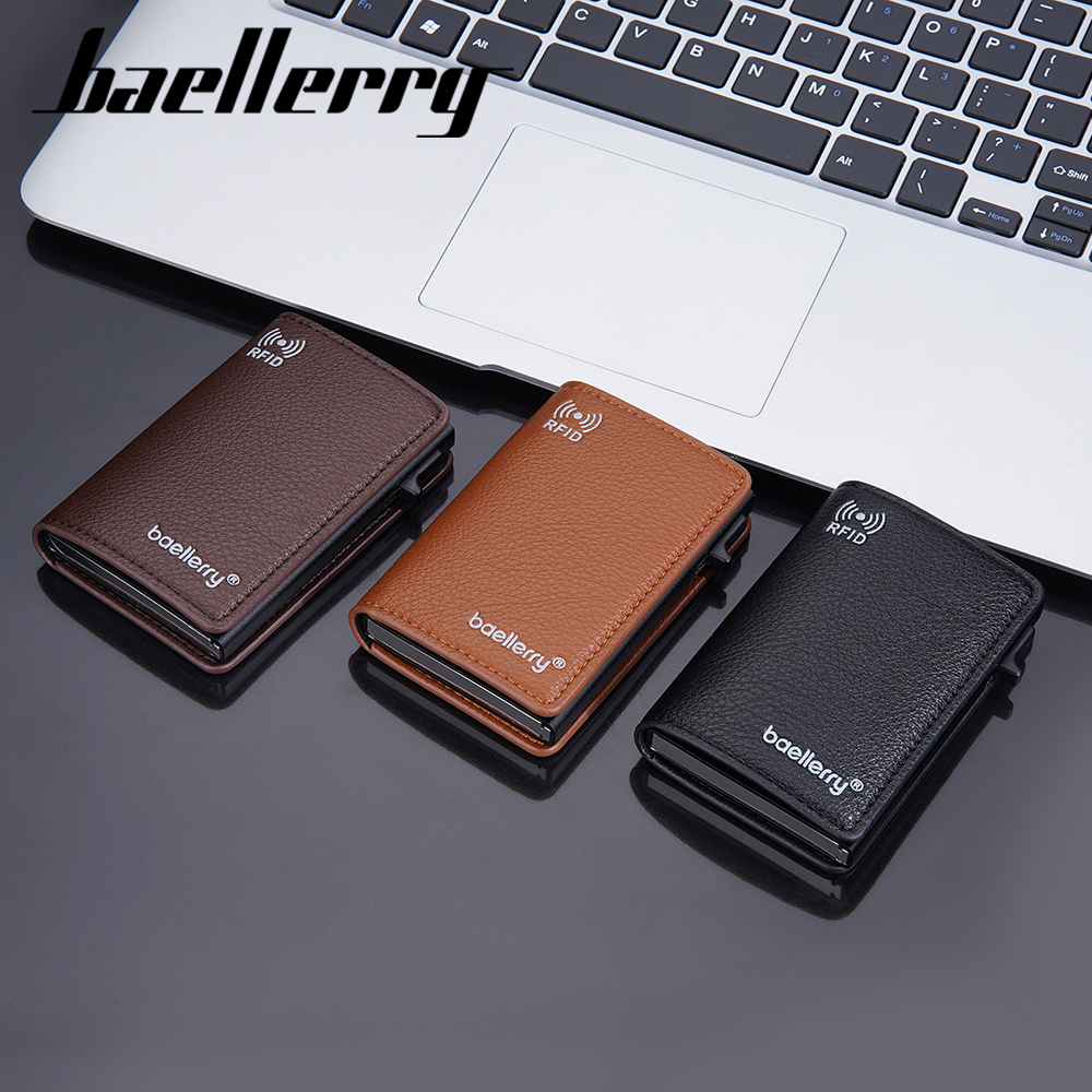 BAELLERRY K9301 Dompet Kartu Pria Bahan Kulit PU Leather Premium WATCHKITE WKOS