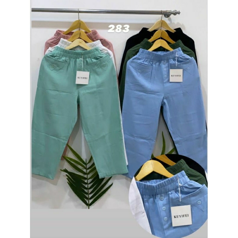 KUYIFEI 283//Celana 7/8 Import//Celana kantor//Celana formal//Celana casual//Ootd kekinian//pakaianw