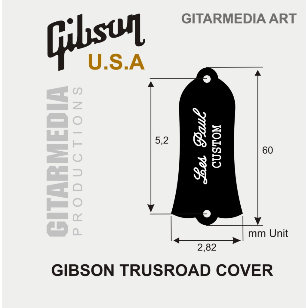 TUTUP TRUSROD TRUS ROD COVER GIBSON LESPAUL SG TRADITIONAL CLASSIC STANDARD GIBSON - TUTUP BESI GIBS