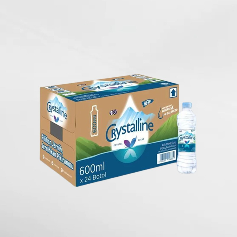 Crystalline PET 600 ml 1 Karton ( 24 Botol )