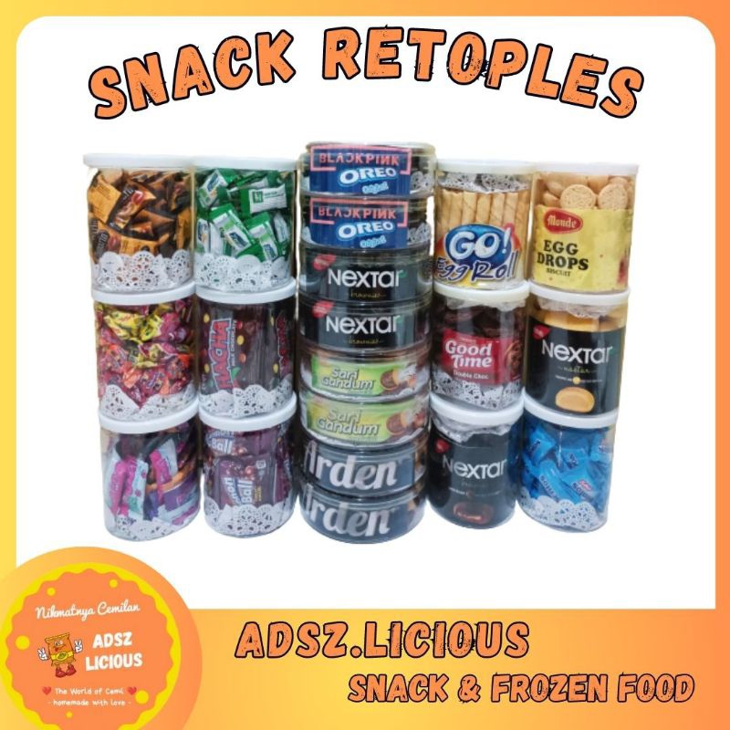 

SNACK & PERMEN / JAJAN ORI RETOPLES | GOODTIME/SLAIOLAI/ARDEN/NEXTAR