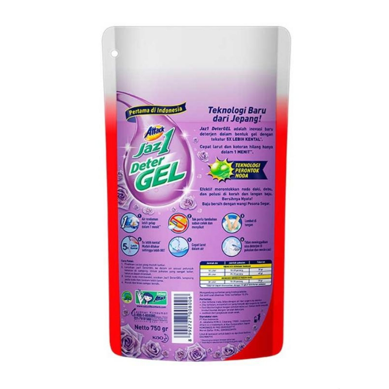 Attack Jaz 1 Detergel Deterjen Gel 750mL | Attack Detergel