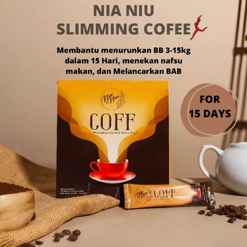 

NIA NIU SLIMING COFFE KOPI MINUMAN DIET PELANGSING BPOM HALAL