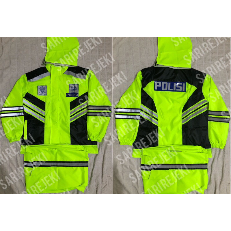 JAKET JAS HUJAN POLISI DOUBLE LAYER PREMIUM