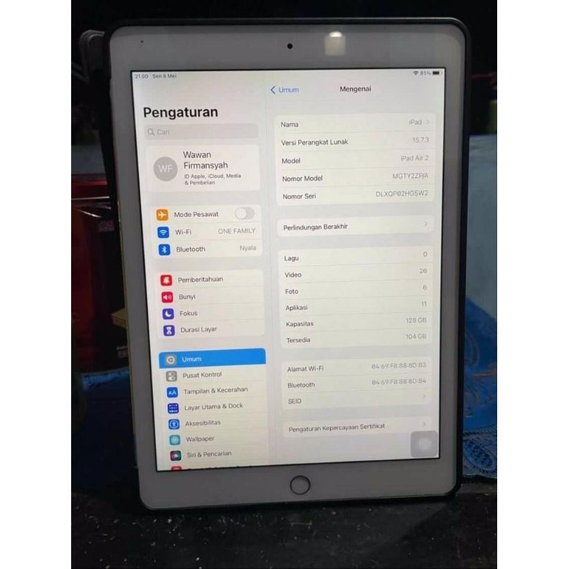 IPAD AIR 2 128 GB WIFI ONLY BYPASS
