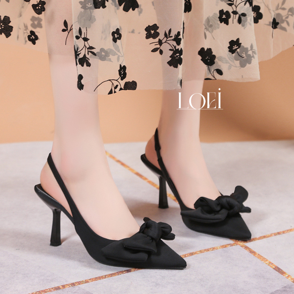 Sandal Hak Tinggi 0189 Heels 8cm Sepatu Korean Style Wanita Fashion Kekinian Terlaris