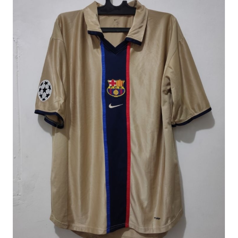 Jersey Barcelona Away 2001/2002 Retro Vintage Grade Ori Langka