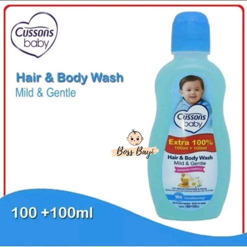 Cussons Baby Hair Body Wash / Sabun Shampoo Bayi 100ml extra 100ml