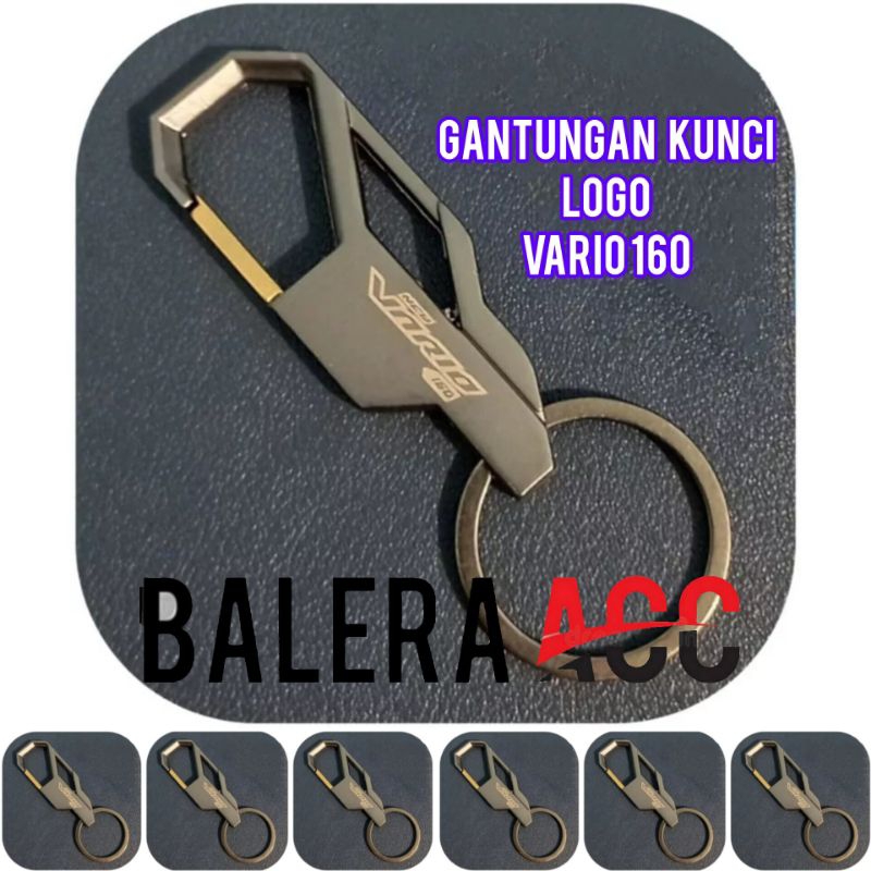 Gantungan kunci remote smart key Logo Honda Vario 160 Kualitas PREMIUM