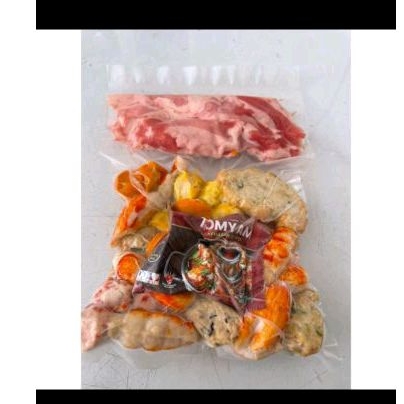 

paket tomyam+daging slice