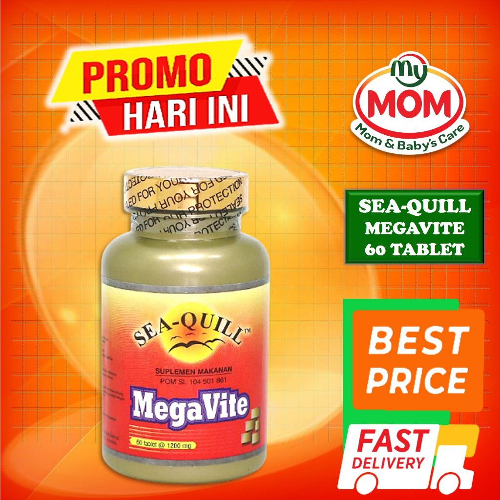 [BPOM] Sea-Quill Megavite isi 60s / Sea Quill Mega Vite / Seaquill / Vitamin Daya Tahan Tubuh / MY MOM