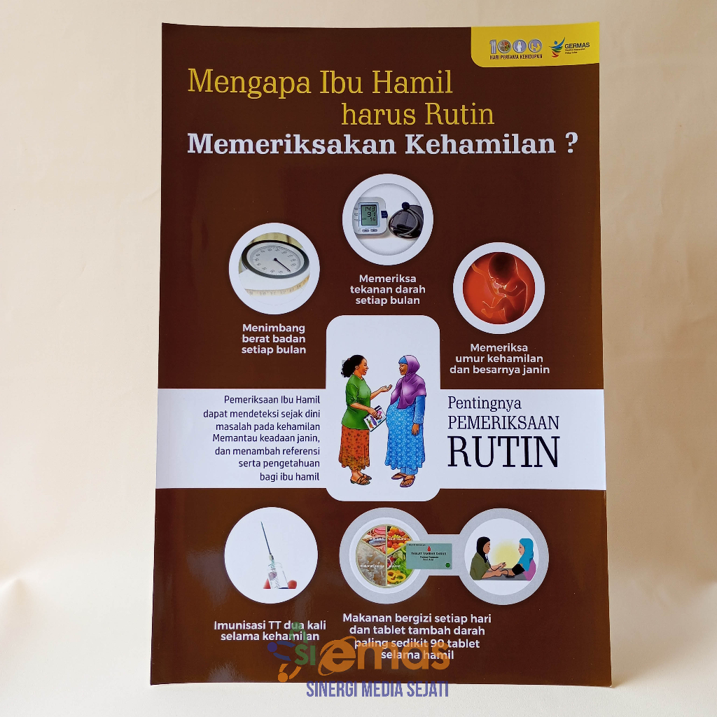 Aurabaik Poster Kebidanan Poster Pentingnya Pemerikiksaan Rutin Ibu Hamil Poster Kehamilan Poster