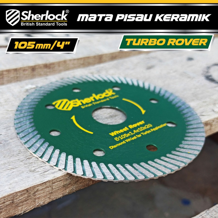 Diamond Wheel 4 inch Sherlock Mata Pisau Potong Keramik Turbo ROVER