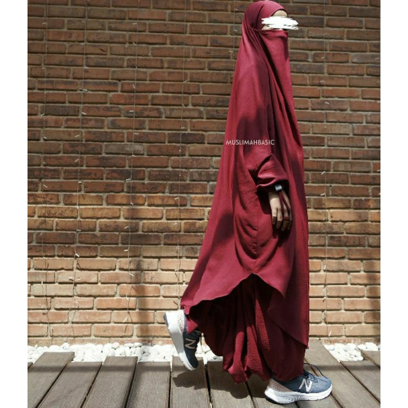 Yara series muslimahbasic set sirwal french khimar
