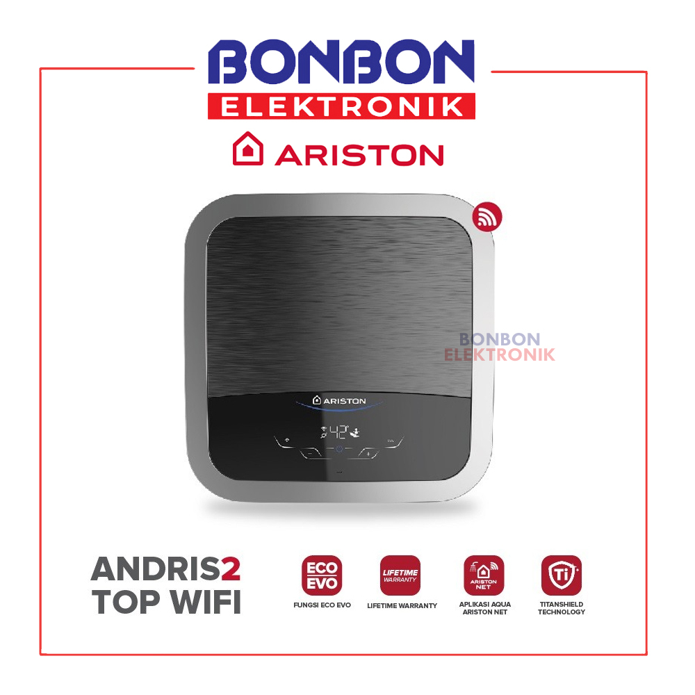 ARISTON Water Heater Andris2 TOP WIFI 30 Liter 500Watt LUX Pemanas Air