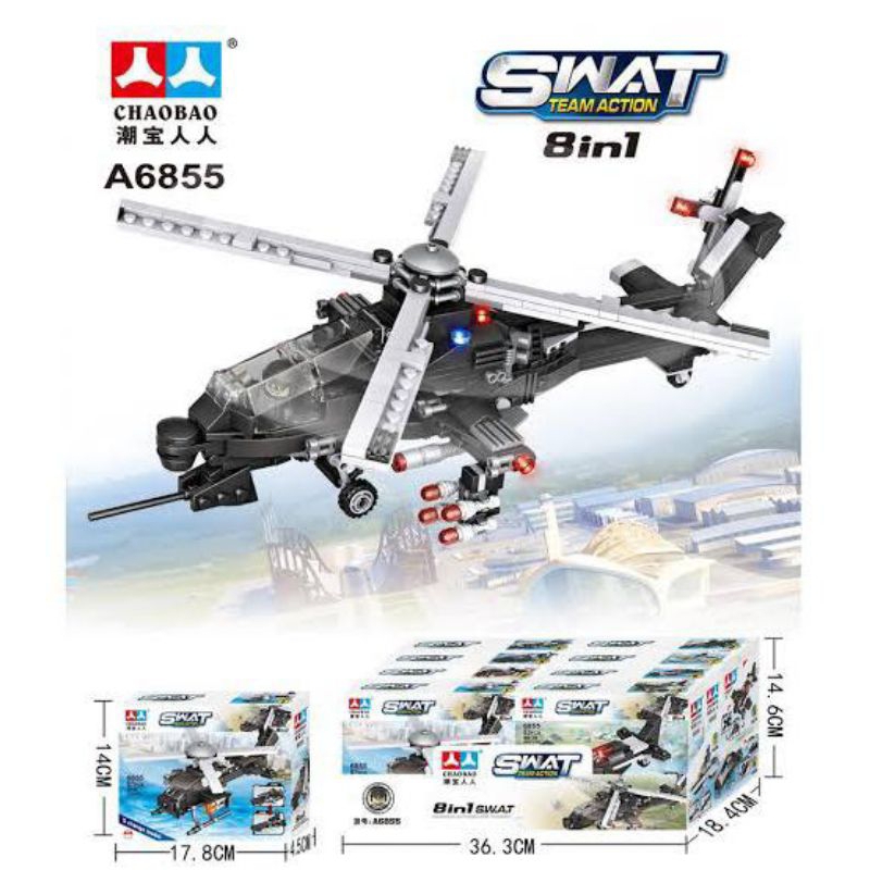 Lego Helicopter SWAT 8 in 1 A6855 Team action