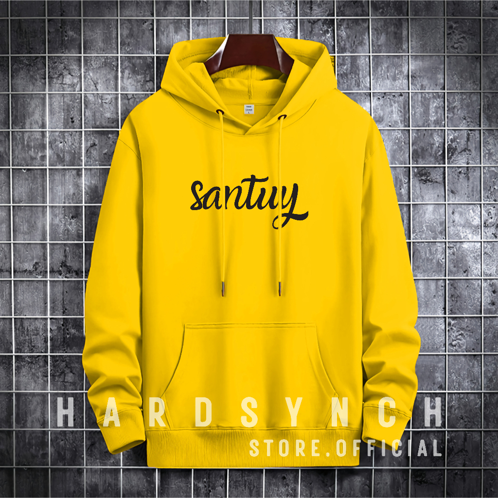 Sweater Hoodie Santuy Unisex ( Pria &amp; Wanita ) Premium Quality S-XXL Cotton Fleece / Sweater Korean Style / Sweater Hoodie / Sweater Polos / Sweater Wanita / Sweater Pria / Sweater Hoodie Distro Original / ( Santuy 01 )