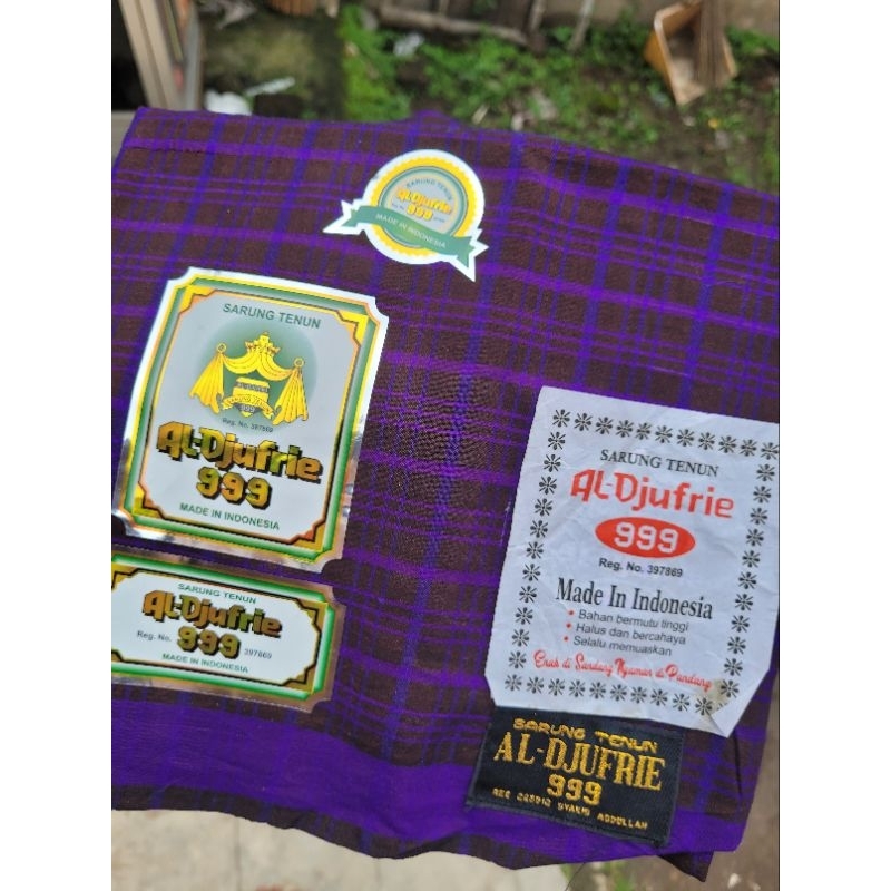 Sarung Al Djufrie 999 Tenun Sutra KDT KBS KKP model BHS Jahit Tengah