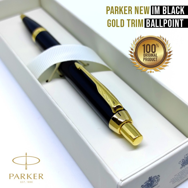 

Parker IM New Black Gold Trim Ballpoint