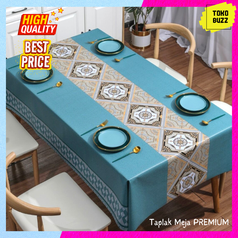 TAPLAK MEJA MAKAN PREMIUM Waterproof Anti Air Tebal HIGH QUALITY Taplak Meja Motif Cantik Elegant Besar