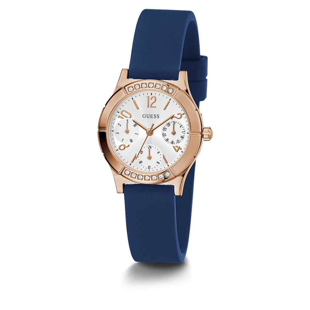 promo terbaru GUESS GW0451L2 Original PIPER Jam Tangan Wanita Analog Blue Rose Gold