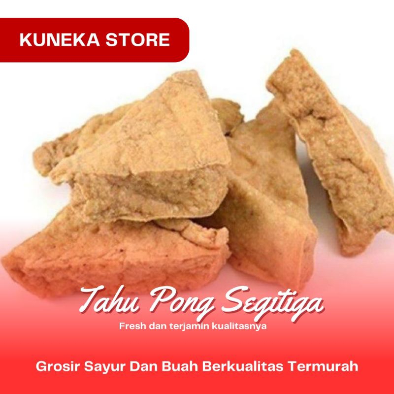 

TAHU PONG SEGITIGA COKLAT FRESH ISI 10