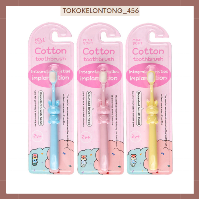 Sikat gigi anak super lembut Cotton mini soft/ Sikat gigi anak 2 tahun