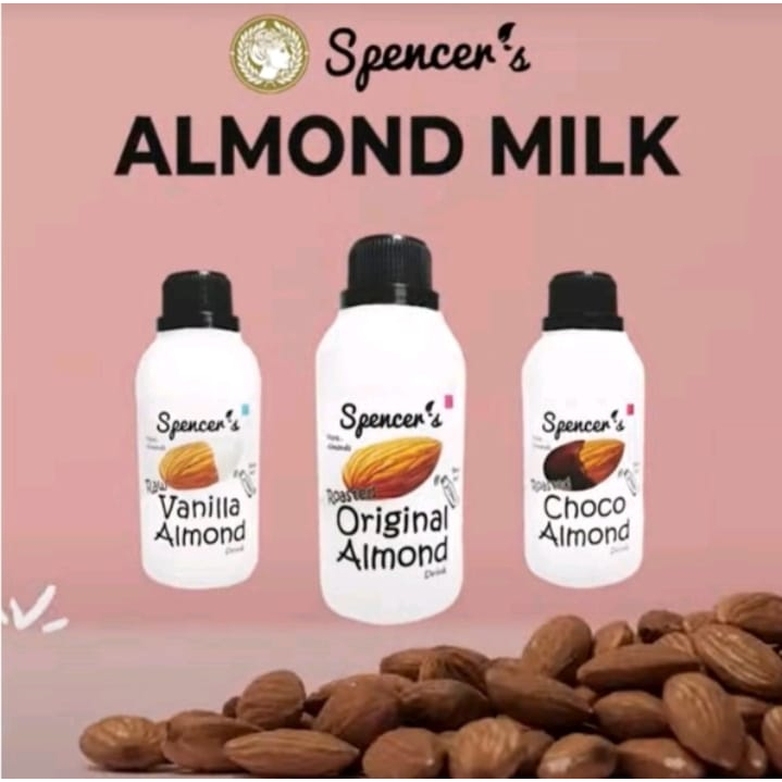 

spencer's almond milk (270) - original chocolate vanilla raw/roasted spencers