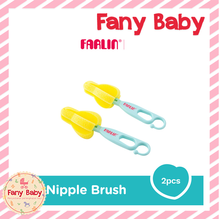 FARLIN NIPPLE BRUSH EFFORTLESS CLEAR 2PCS