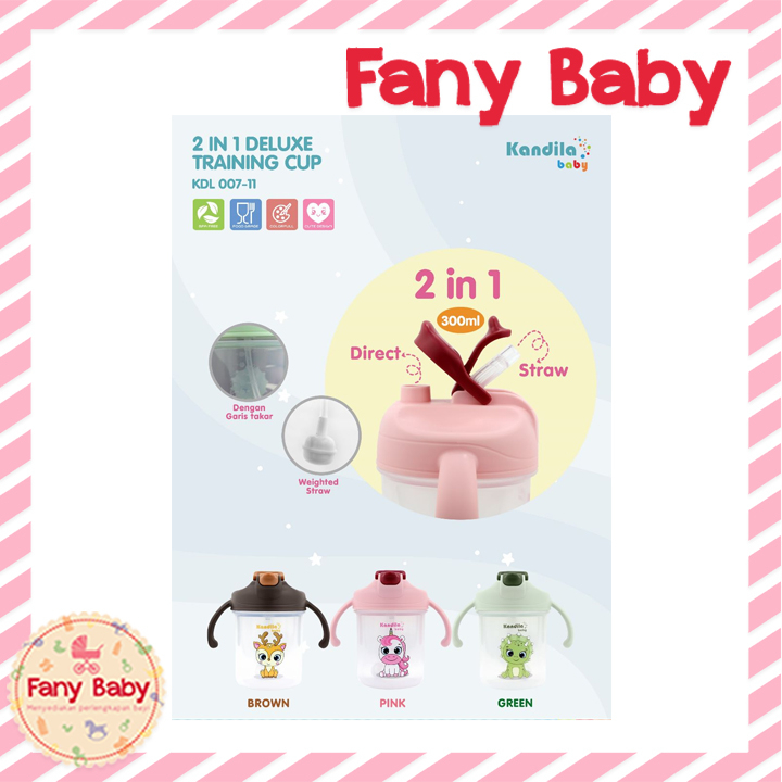 KANDILA BABY 2IN1 DELUXE TRAINING CUP 300ML / KDL007-11