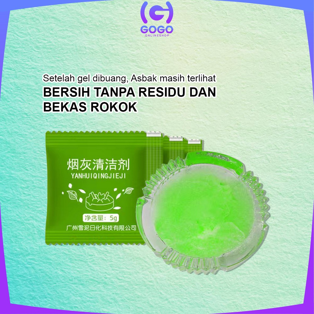 GOGO-C836 Gel Asbak Rokok Penghilang Asap Rokok Ruangan / Super Clean Gel Pembersih Bau Bekas Puntung Rokok