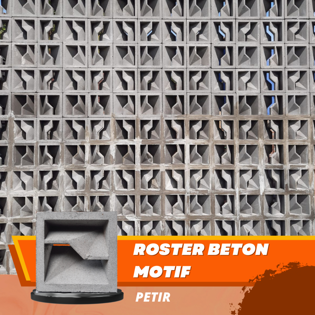 [COD] Roster Beton Minimalis Atau Loster Beton Motif Petir