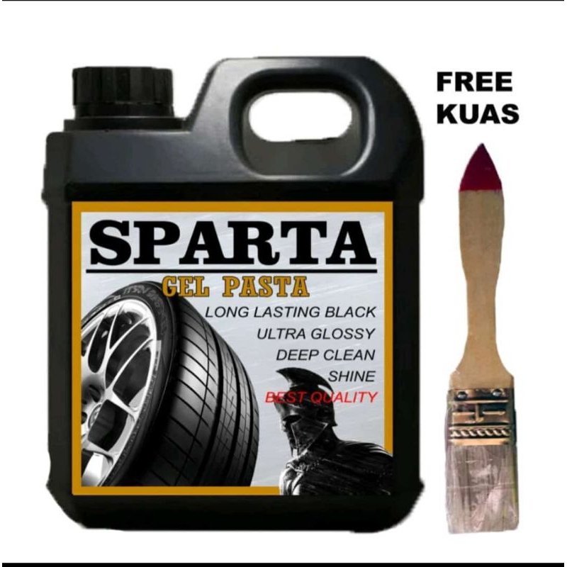 SPARTA Semir Ban 1 Liter / Pengkilap Ban / Penghitam Ban Mobil Motor