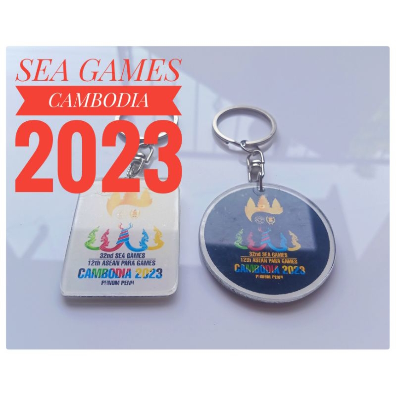 Keychain Souvenir of Sea Games Cambodia 2023 - Gantungan Kunci Sea Games Cambodia 2023