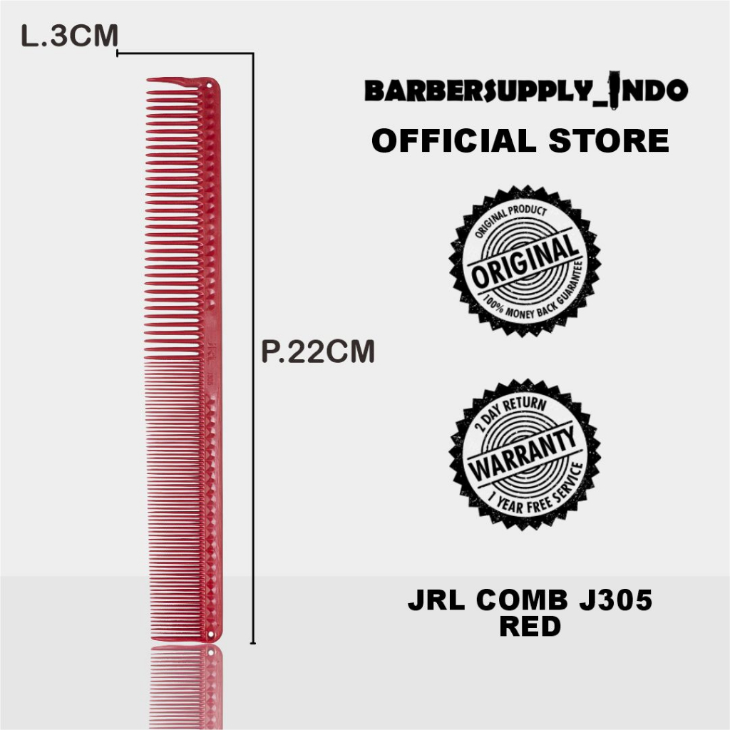 JRL CUTTING COMB SISIR POTONG RAMBUT SISIR PARTING J305