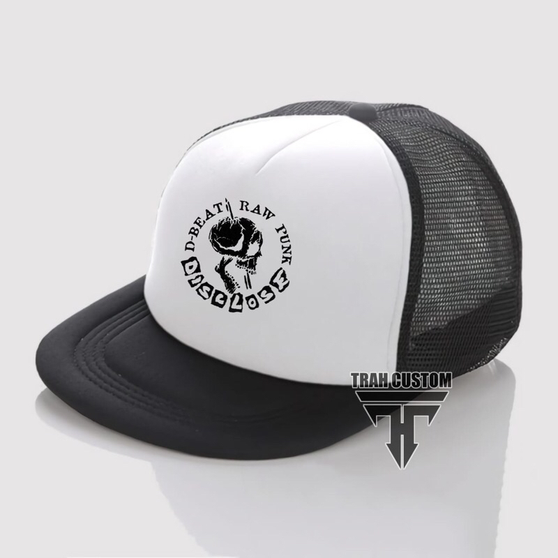 Topi DISLLOSE - Dbeat Raw Punk / Snapback Trucker Hat Band / Topi Snapback Trucker Distro / Topi Jar