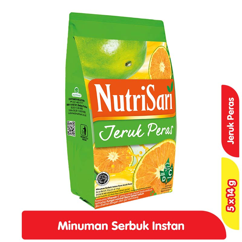 

NutriSari American Sweet Orange 5 x 14 g - Minuman Buah Vitamin C