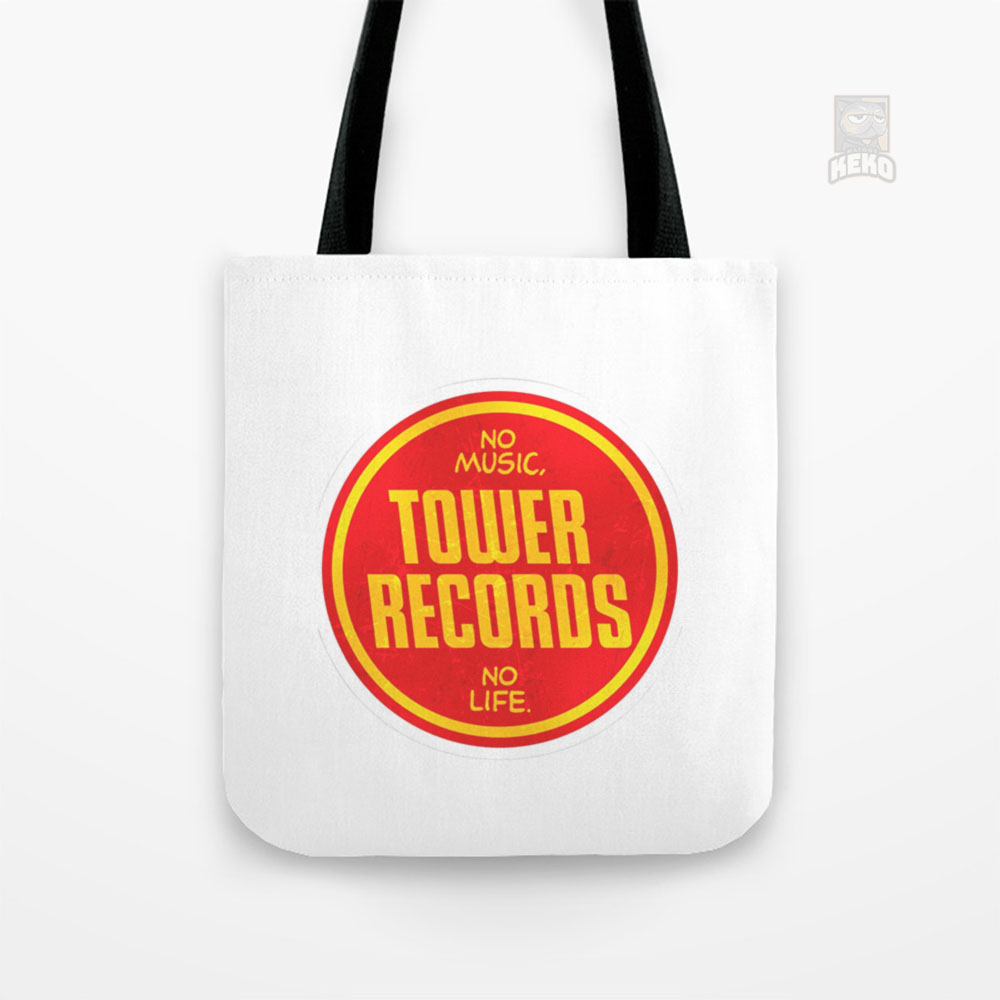Tower Records vintage Tote Bag Kanvas