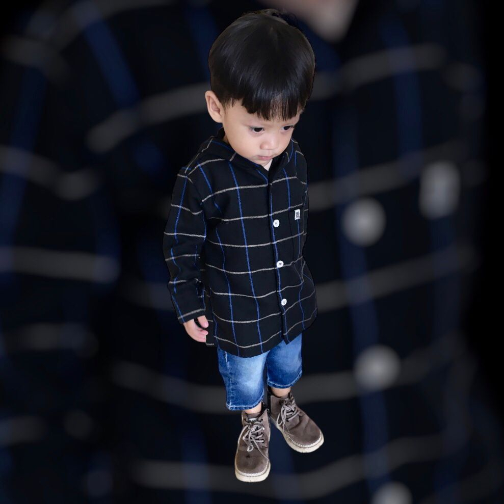 KEMEJA HOODIE ANAK FLANNEL IMPORT UMUR 2-6 TAHUN