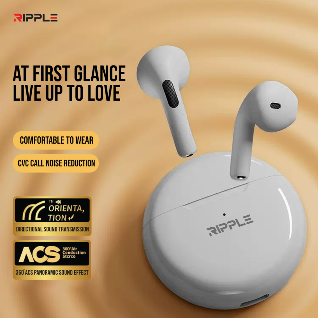 Ripple Rippods Motion TWS Headset Bluetooth Earphone Mini Earbuds Handsfree