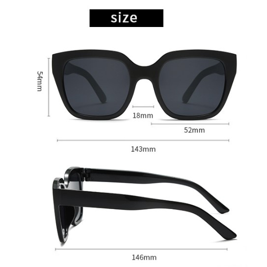 BV.ID KC1187 Kacamata Hitam Sunglasses Fashion Pantai Anti Silau Unisex Kaca Mata Gaya