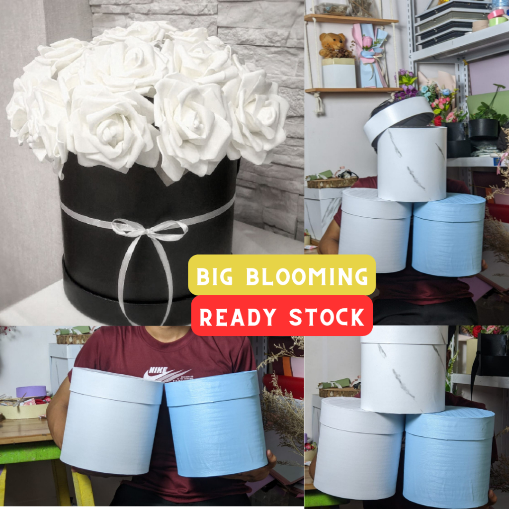 

Bloom Box Bulat Bunga Besar 20 x 25/ Vase Kotak Bunga Flower/ Box Blooming Box Gift Box