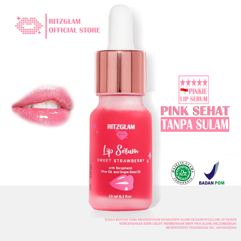Ritzglam Lip Serum Sweet Strawberry