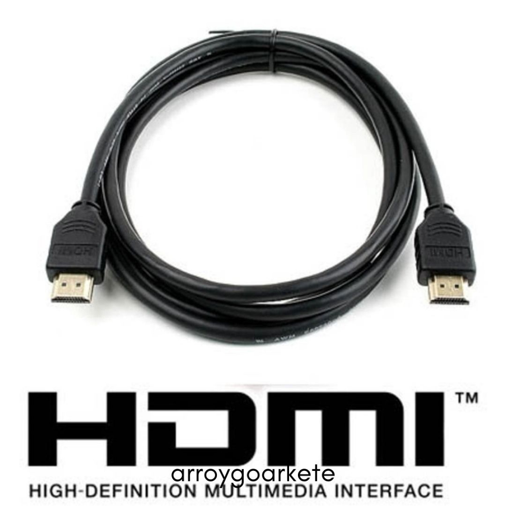 (COD) Kabel HDMI 1 Meter Untuk Laptop Ke Tv Ke Dvr Cctv Ke Monitor Komputer