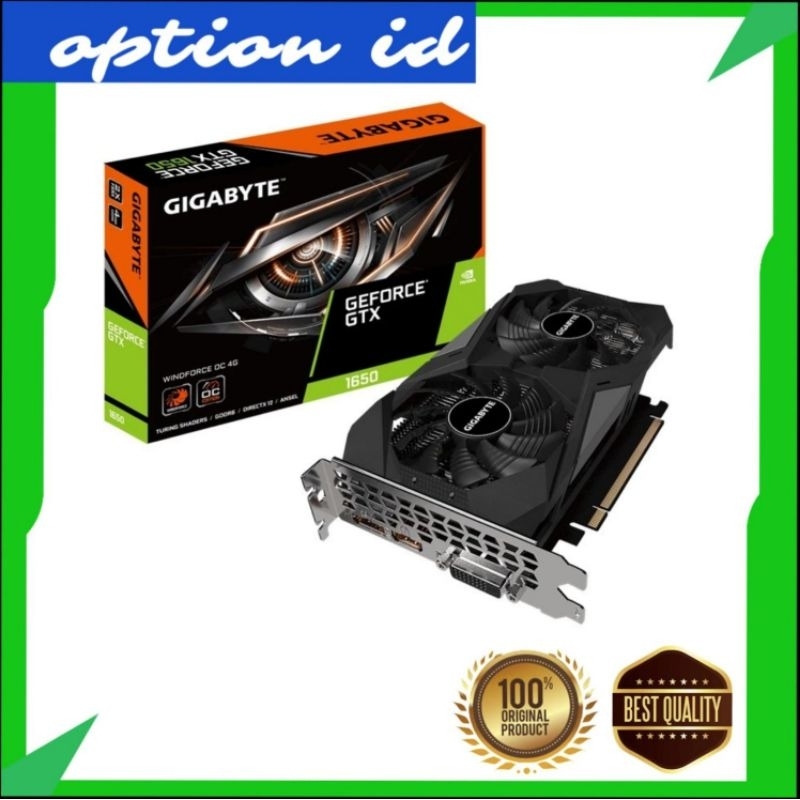 VGA GIGABYTE GeForce GTX 1650 WINDFORCE OC 4G | GTX1650 4GB GDDR6