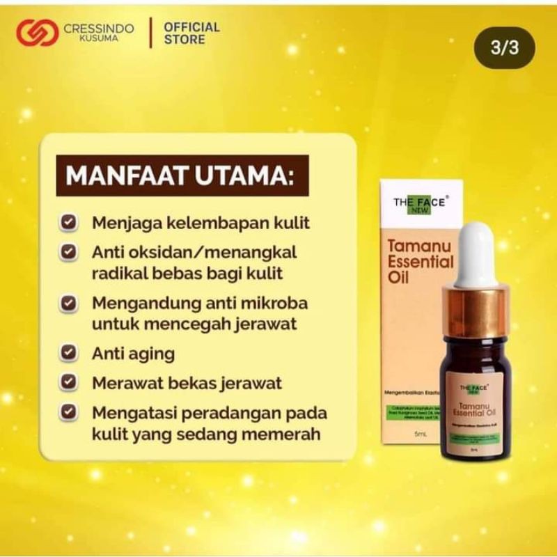 the face temulawak tamanu oil glowing seketika