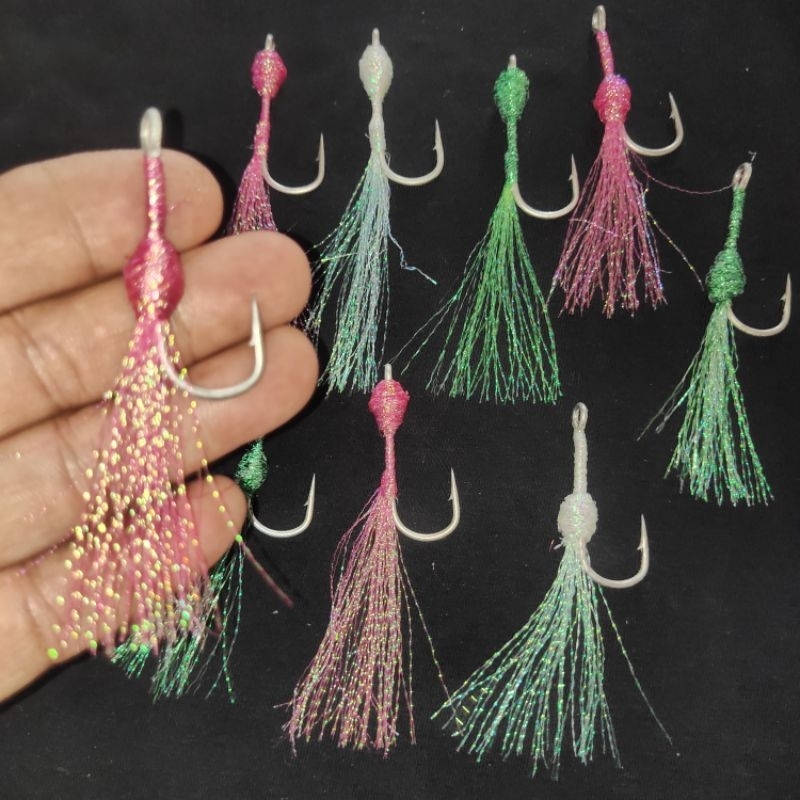 5 PCS SABIKI KOTREK 5 & 8CM | Bahan Bulu Mutiara Kilap ✓ Bahan Bulu Mutiara Aurora Threads Halus ✓ B