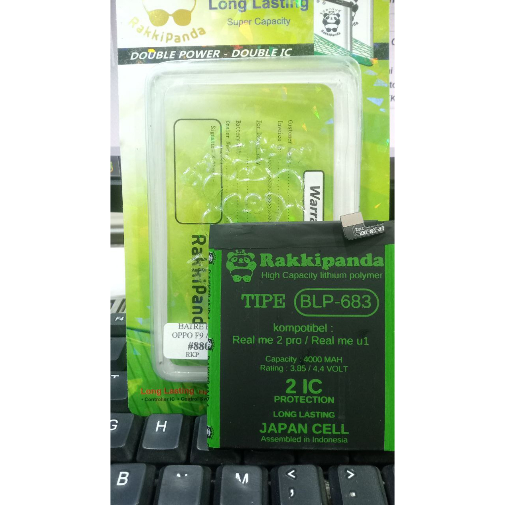 Baterai Oppo  BLP683 OPPO F9 / OPPO F9 PRO / REALME 2 PRO / A7 Rakkipanda Dobel IC Power