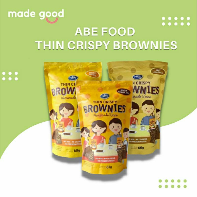 

Thin Crispy Brownies Homemade Recipe 60g